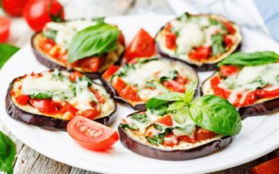 Mini Eggplant Pizzas