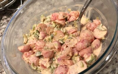 Mock Potato Salad with Poached Radishes